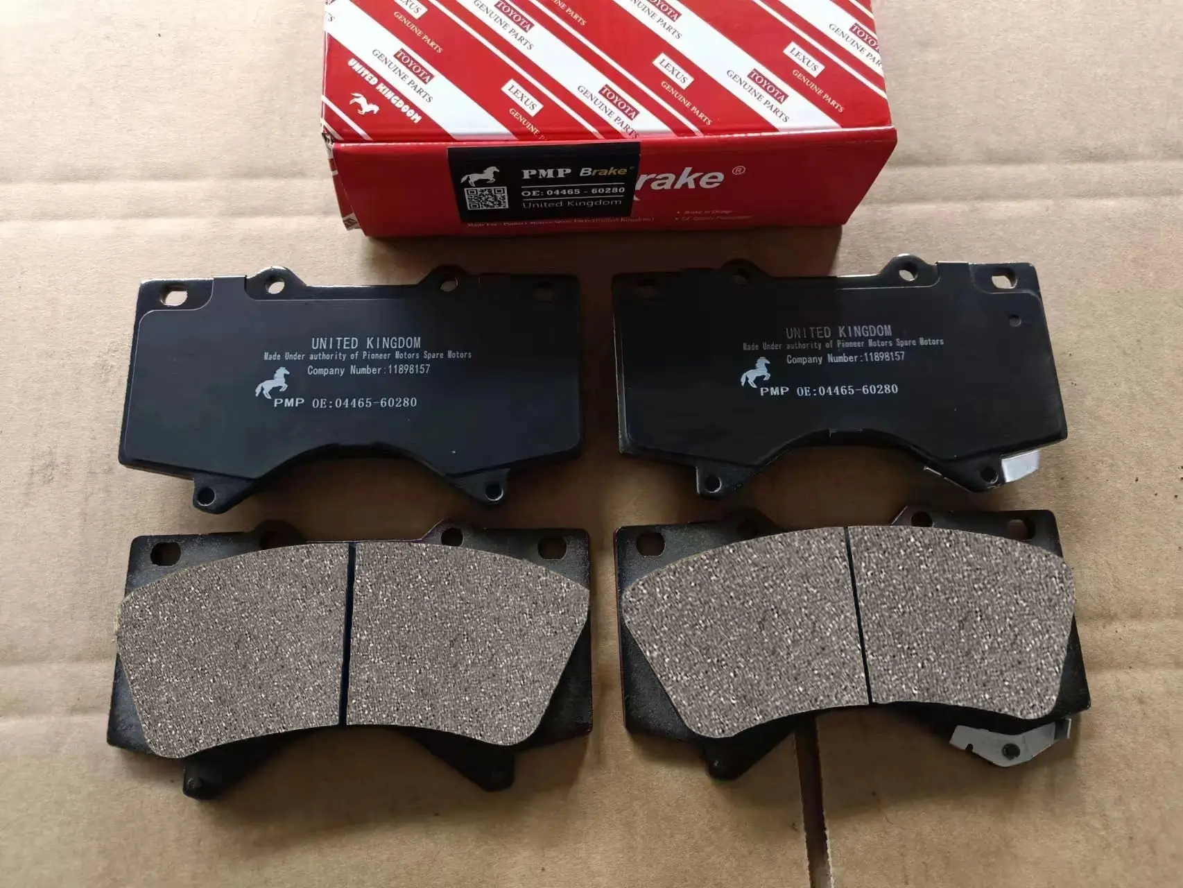 High-quality ceramic brake pads for Toyota Corolla.