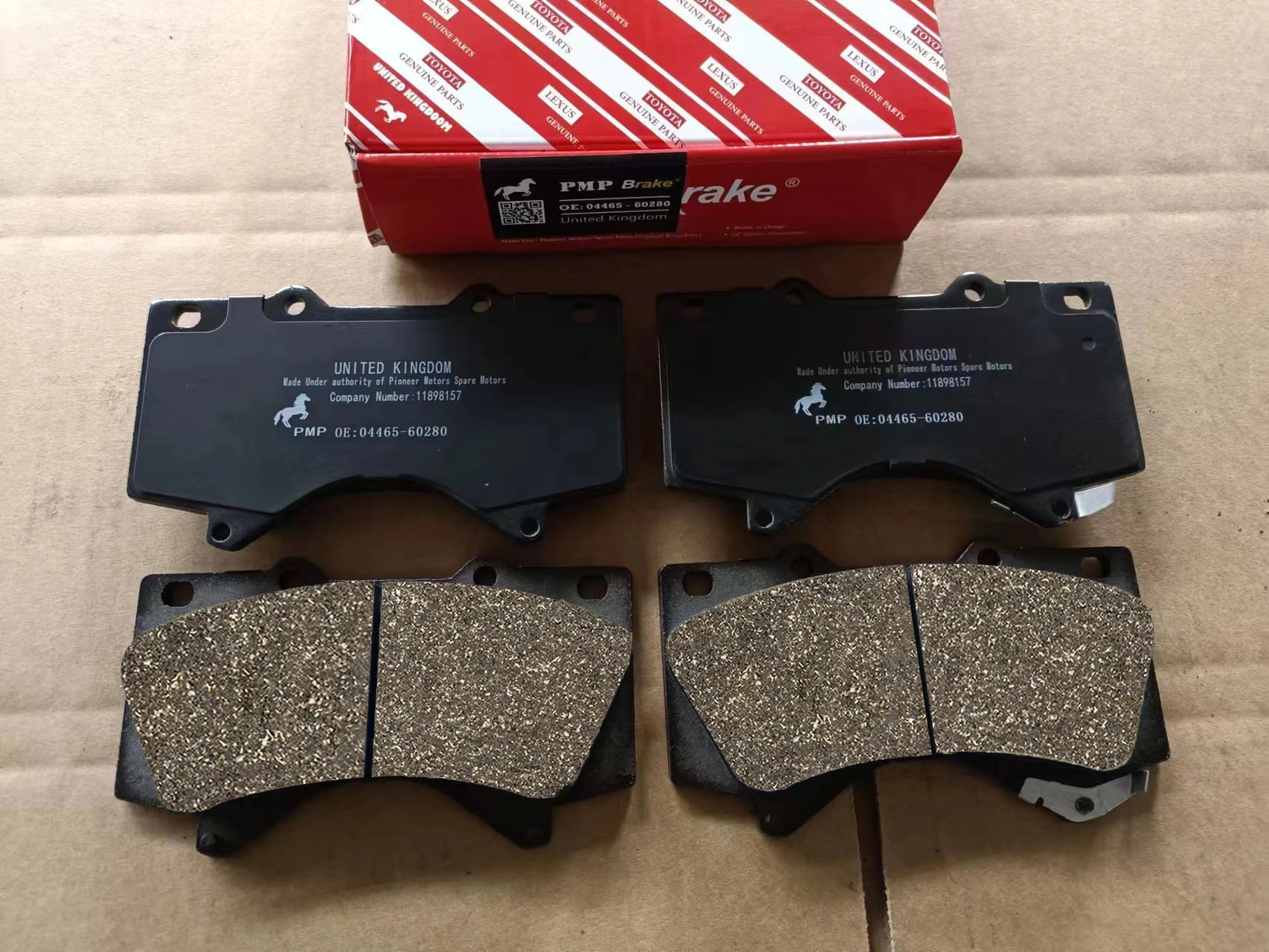 High-quality semi metallic brake pads tailored for Toyota Corolla, providing excellent stopping power.