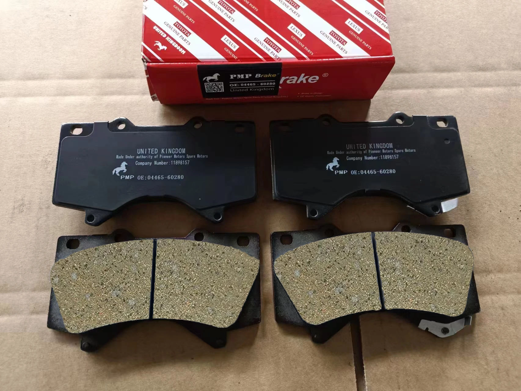 Reliable semi metallic brake pads for Toyota Corolla, offering superior braking performance and longevity.